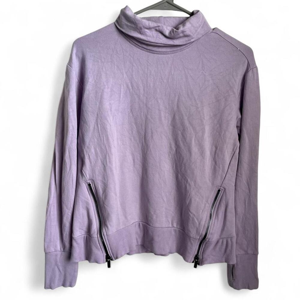 Purple eddie bauer turtleneck sweatshirt